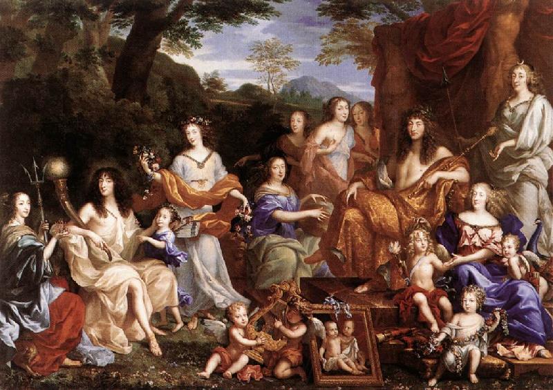 NOCRET, Jean The Family of Louis XIV a France oil painting art